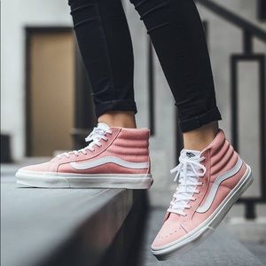 pink vans high tops womens